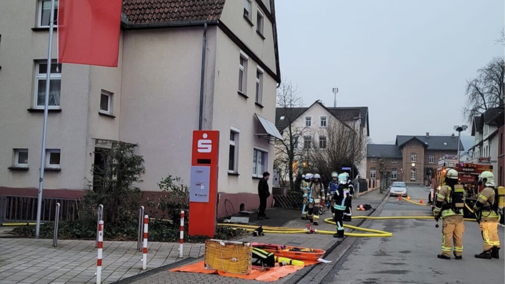 Kaminbrand in Lügde.