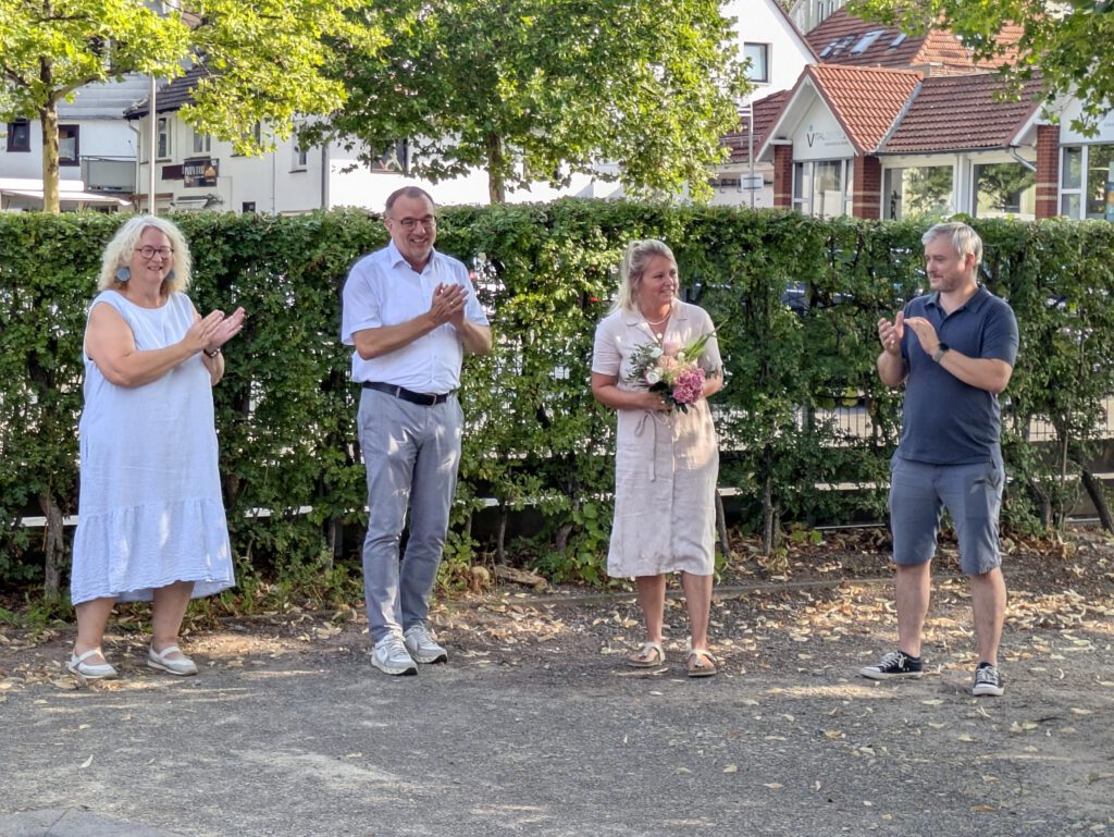 Trambolin Übergabe
