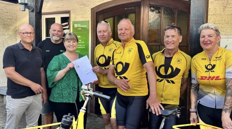 Charity-Radtour „Kinderwünsche unterwegs“ macht Halt in Lügde 
