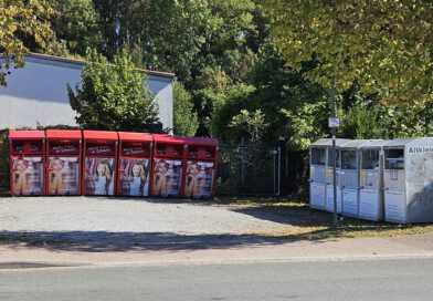 Pyrmonter Sammelplatz für Altkleidercontainer